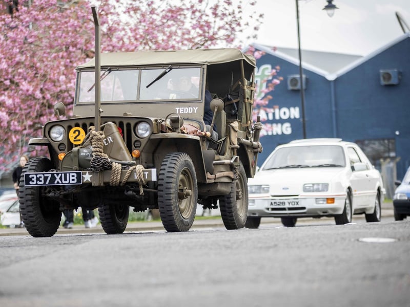 Vintage vehicles taking part in the Spring Fair in Ballymoney.