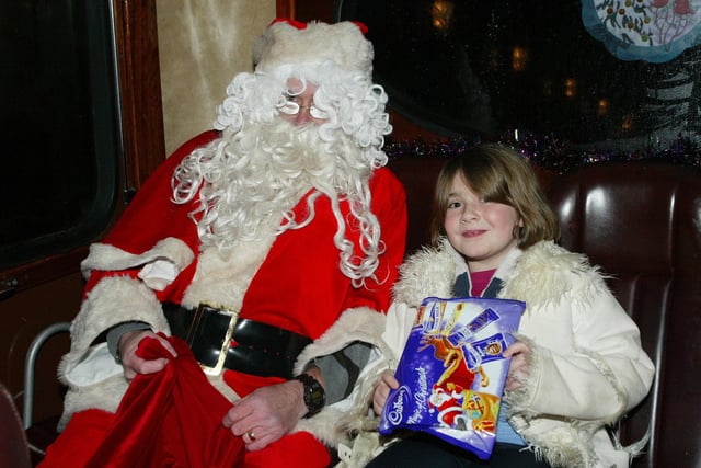 .Emma Lindsay from Garvagh, who got a present from Santa at the Christmas lights switch on in Garvagh in 2007