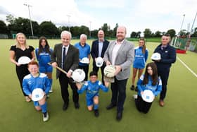 Work to develop a new full size 3G G.A.A pitch incorporating two soccer pitches has commenced at Lough Moss Leisure Centre. Pic credit: Lisburn and Castlereagh City Council