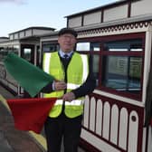 Andy Mc Conachie and Joe at Causeway Tramway station in episode one of the new series of Mahon's Way.