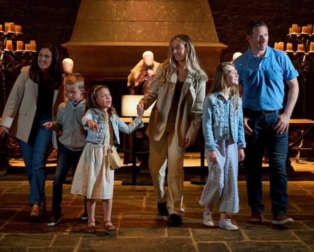 A family day out at the Game of Thrones Studio Tour in Banbridge. Picture: Tourism NI