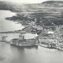 An aerial view of Carrickfergus in the 1950s.  Photo: Mid and East Antrim Borough Council