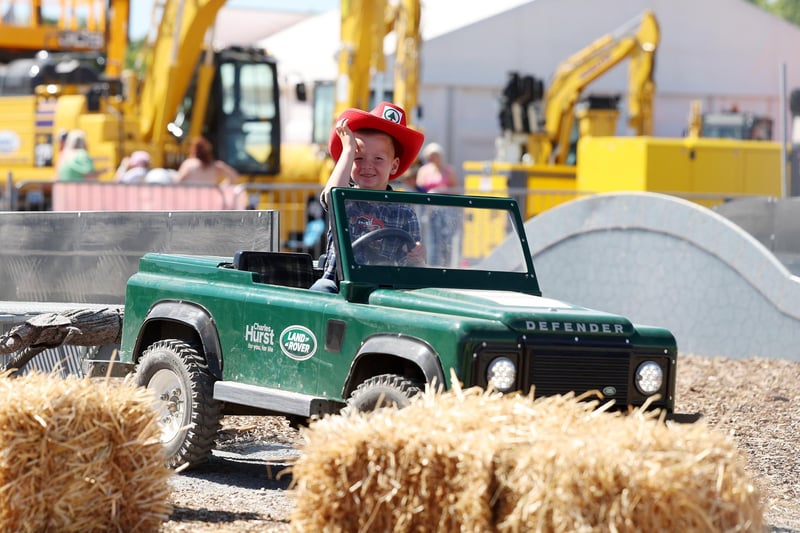 Five-year-old Luca Alexander pictured at the show.