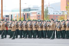 The historic Laying up of Colours ceremony and parade will be held in Ballymena. Photo submitted by Mid and East Antrim Borough Council