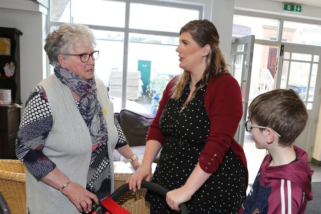 Pictured at the RNLI Coffee morning in Cushendall.