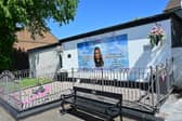 The memorial garden dedicated to murder victim Chloe Mitchell. Picture by: Arthur Allison /Pacemaker Press.