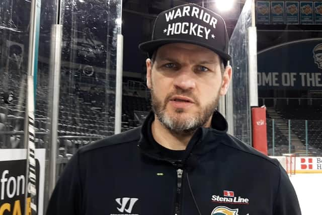 Belfast Giants' head coach Adam Keefer. Picture: Darryl Armitage