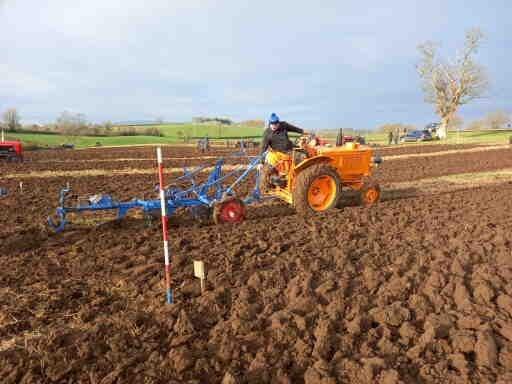 Cyril McGinnis from Dublin in action at the annual ploughing match.