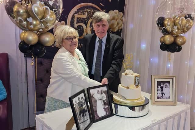 Eamon and Bridie O'Neill from Coalisland, who recently celebrated their 50th wedding aniversary.