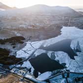 Spelga Dam at Winter. (Photo credit Aaron Sherry).