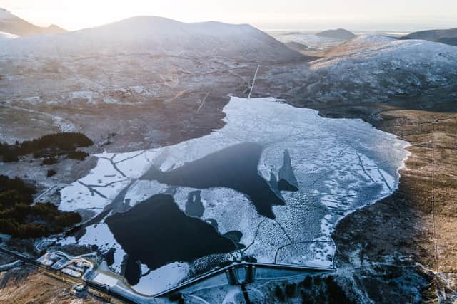 Spelga Dam at Winter. (Photo credit Aaron Sherry).