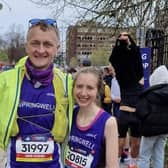 David Hughes & Jenny Chartres at the Manchester Marathon