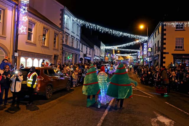 Pictured at the switching on of Ballycastle Christmas Lights held on Thursday