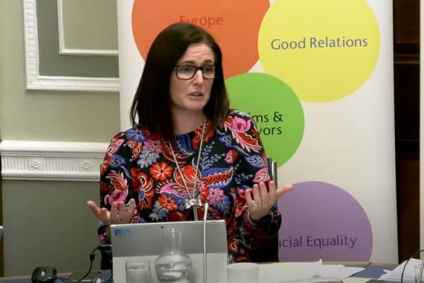 Paula Bradshaw chairs Stormont's Executive Office committee, which is conducting an inquiry into "gaps" in equality legislation.