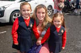 Karen Anderson and daughterTONY HENDRONs, Faye, left, and Phoebe pictured at the annual Portadown Youth parade. PT22-244.
