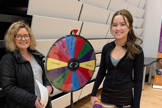 Visiting SRC’s Banbridge campus was Leanne Poland along with mum Niamh.