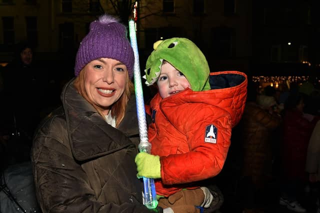 Ready for action at the Lurgan Christmas lights event. LM47-207.