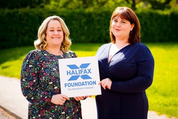 Halifax Foundation Chief Executive Brenda McMullan welcomes the organisation’s new chair, Gillian Boyd (right). PIC CREDIT: Halifax Foundation