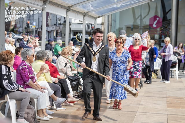 Lisburn joined towns and cities across the UK and beyond in marking the 80th anniversary of Victory in Europe Day.