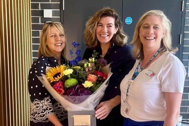 South Eastern Trust Lead Nurse Gillian McConvey, Clodagh Dunlop and Assistant Director AHP Workforce, Safe and Effective Care Julie Alexander. Pic credit: SEHSCT