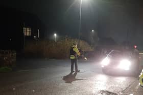 Police stopping cars during random testing operation in Mid Ulster area at the weekend. Credit: PSNI
