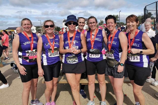 Springwell Ladies at the Waterside Half Marathon