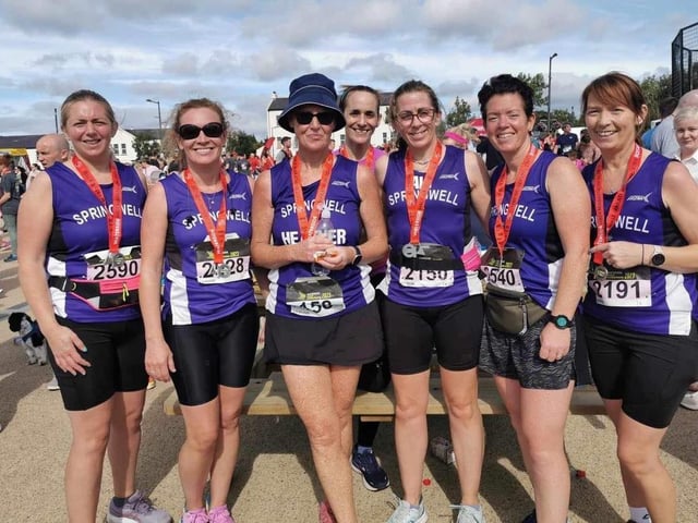 Springwell Ladies at the Waterside Half Marathon