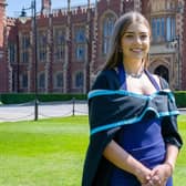 Jenna McCarlie graduating from Queen's University Belfast with a degree in Dentistry. Photo: submitted