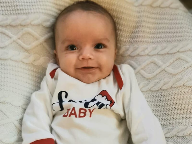 Little Brody's first Christmas.