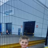 Jude Ashton helping to dispatch the Amazon delivery vans. Picture: family image