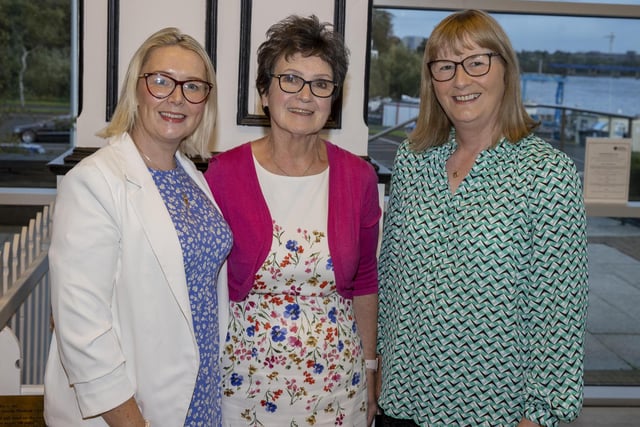Meave McGreevey, Maria McLaughlin and Jane Thompson pictured in Cloonavin at a reception for St Vincent de Paul volunteers