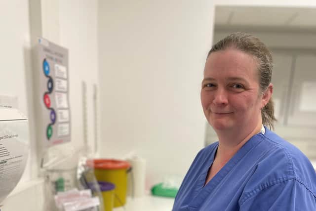 Sarah McBride, Skin Cancer Support Worker. Pic credit: SEHSCT