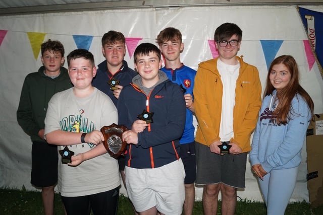 Tent F were winners of the Tent Inspection and the J.I.McMenemy shield.  The awards were presented by Chloe Farley.