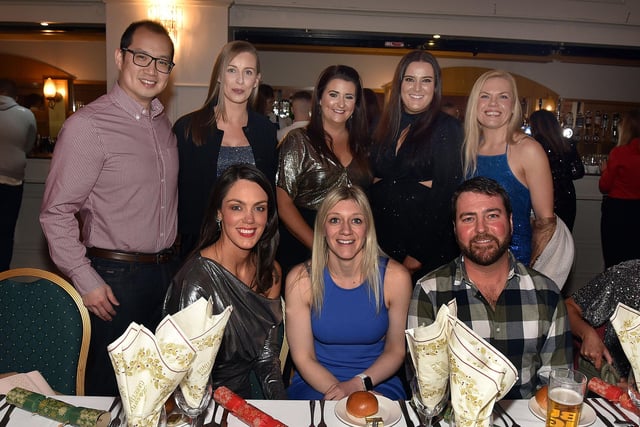 Staff of Almac, Portadown, pictured at the Seagoe Hotel Christmas Party Night on Friday 8th December. PT50-271.
