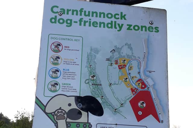 Dog friendly zones