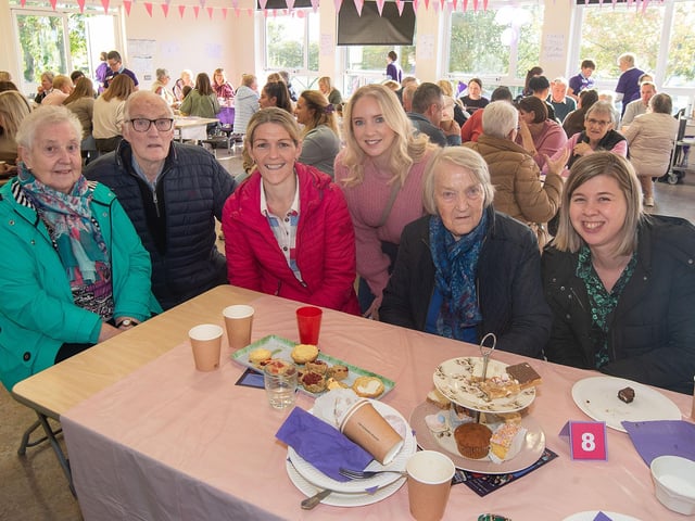 Some of the many guests who attended the Richmount Primary School charity coffee morning on Friday.