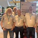 Causeway Hospital Radio volunteers pictured at their 25th anniversary celebrations.