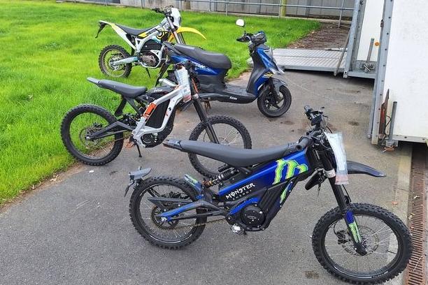 ‘Large sum of cash, numerous mobile phones’ and e-bikes seized in Lurgan