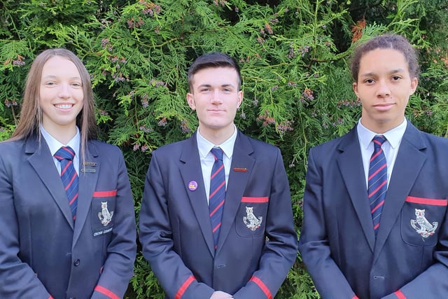 Lurgan College Attendance Awards for Full Attendance in Years 11 and 12 were Bethany Blair, Luke Teggart and Kyle Watson.