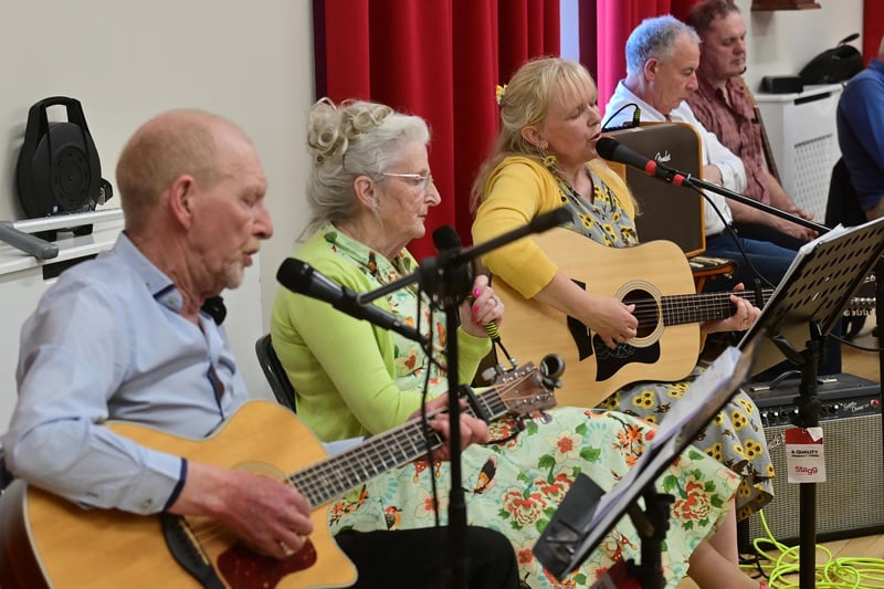 The Knockagh Singers perform some melodies during the 'Rhymes and Ructions'  event.