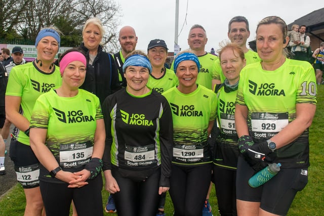 Members of the Jog Moira Running Club who took part in the Portadown Running Festival on Sunday morning. PT12-208.