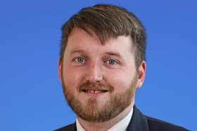 Alderman Aaron McIntyre expressed concern about flooding in Dromara as new development is given the go ahead. Pic credit: McAuley Multimedia