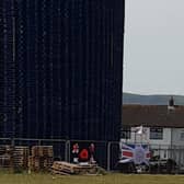 Craigyhill bonfire. Pic by Local Democracy Reporting Service