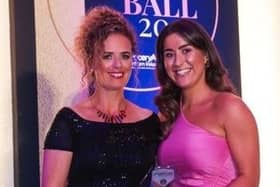 Laura Thompson (right) with event sponsor Deirdre Burns (Forest Feast)