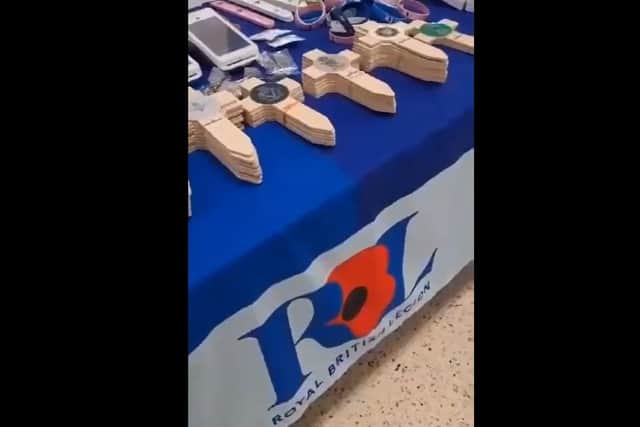 An incident at a poppy stand in Tesco, Lurgan on Tuesday resulted in the PSNI being called.