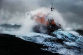 Members of the public are being warned to stay away from the sea and beaches during Storm Eowyn. Credit RNLI