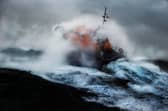 Members of the public are being warned to stay away from the sea and beaches during Storm Eowyn. Credit RNLI