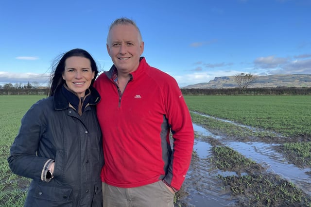 Richard and Leona Kane who have a 750 acre arable farm near Limavady where they grow a range of crops including wheat, barley, oilseed rape. They also produce carrots and in January, Richard is busy lifting them -- he’s learnt that “it’s a really tricky game to get a nice carrot”. Despite the challenges, harvesting carrots is still one of his favourite jobs.