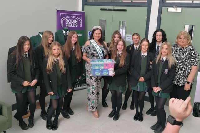 As a Project P Period Ambassador, Anouska has donated over 120 safe sanitary products to local schools. Photo: Anouska Black