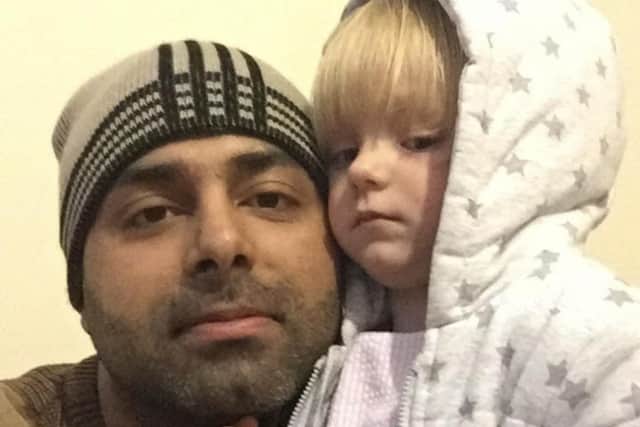 Nadia and her stepfather Abdul Wahab. Photo submitted by PSNI